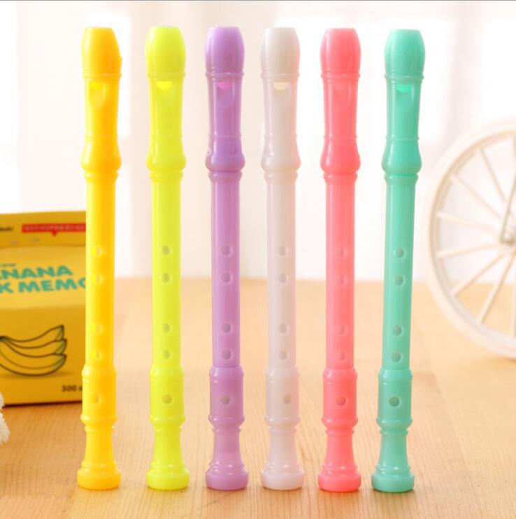 Blowing mini clarinet gel pen water pen Cartoon Creative Flute pen student gift factory direct sales