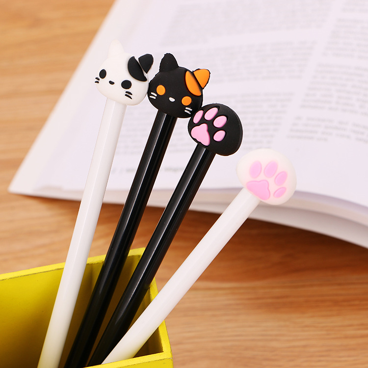 Creative stationery cartoon neutral pen office supplies black sign pen cute student examination pen manufacturers wholesale