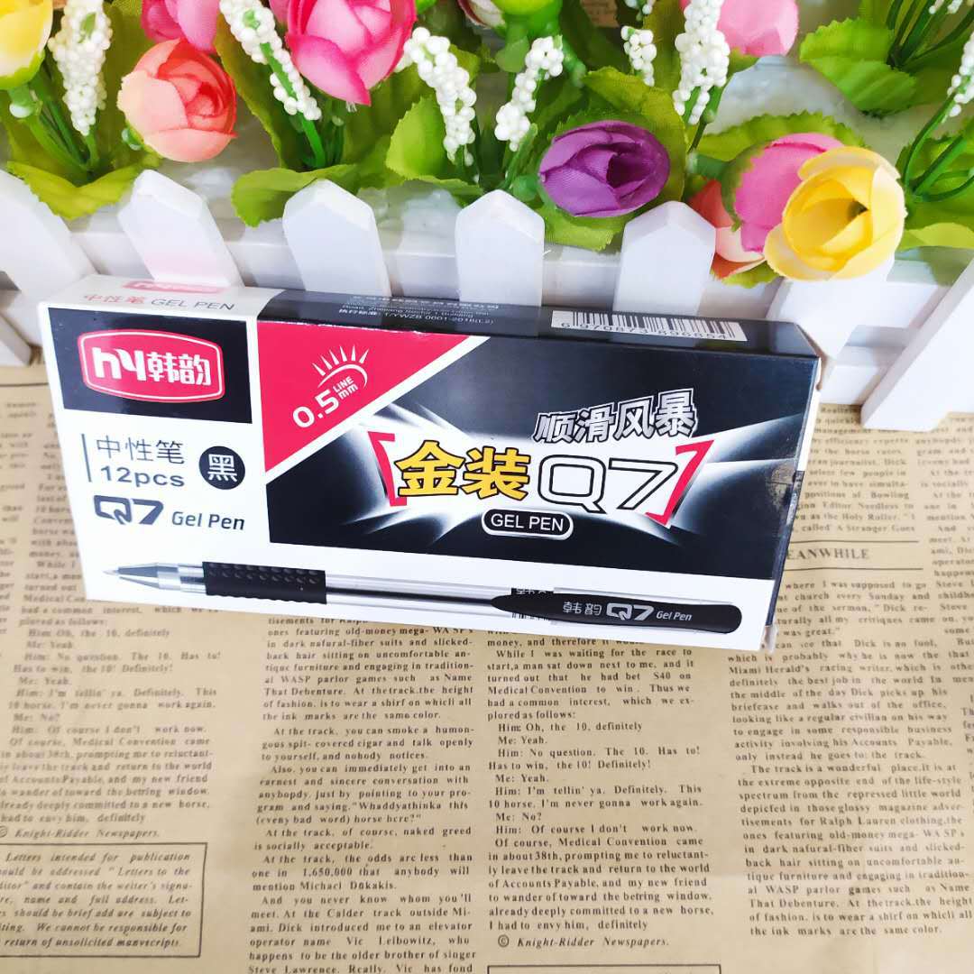 European standard bullet gel pen creative student stationery needle tube water pen office supplies sign pen factory outlet
