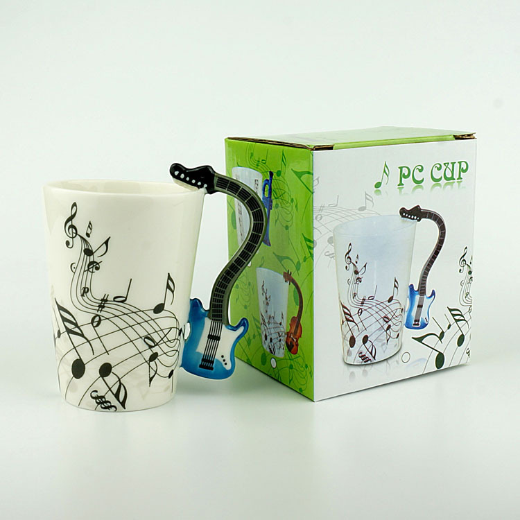 General merchandise Cup ceramic creative water cup musical instrument note Mug Coffee Cup promotional gifts