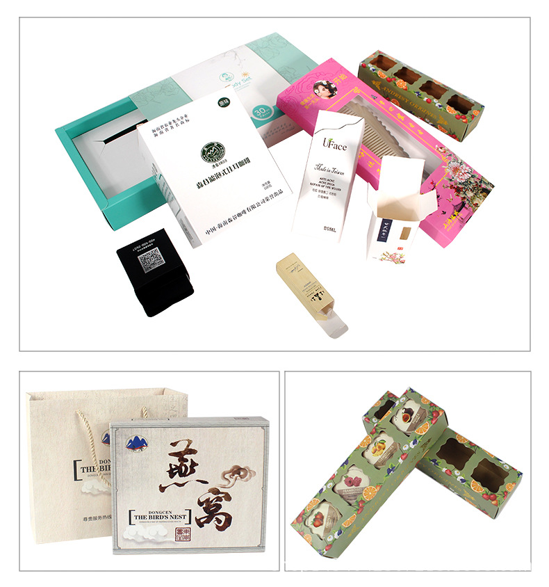 4G 6 box box partition packaging box moon cake gift box Kraft paper box cake box dessert box detail