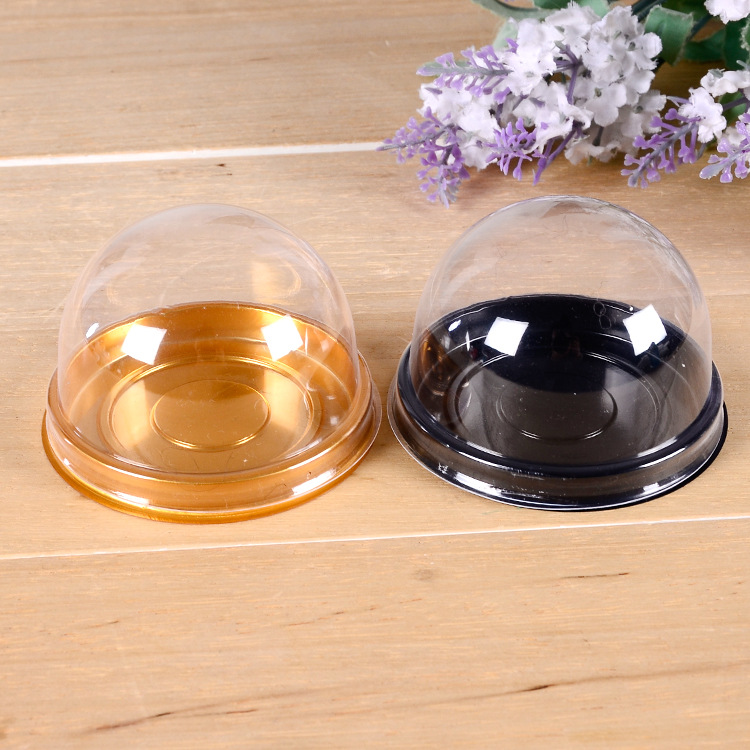 Baked Cake Snow Pastry Green Dumpling Dessert Packaging Box Transparent Plastic Blister Egg Yolk Pastry Mooncake Green Dumpling Packaging Box detail