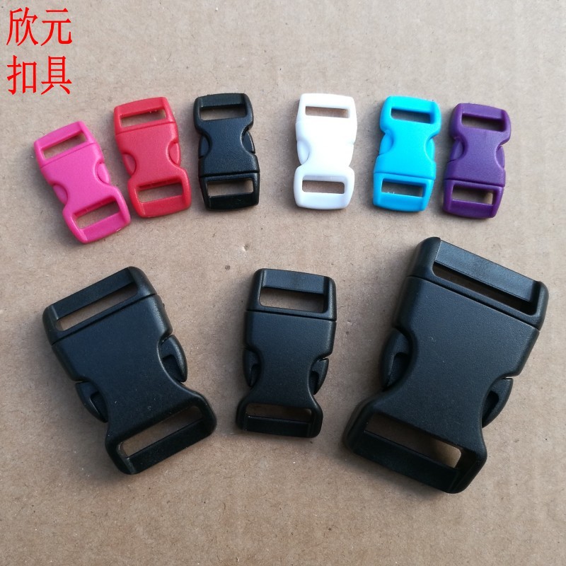Plastic Buckle Wholesale Accessories Waist Bag Backpack Webbing Buckle Pom High-Quality 1cm Small Buckle Pet Adjustment Buckle detail