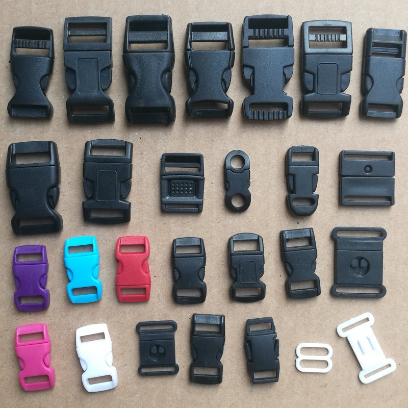 Plastic Buckle Wholesale Accessories Waist Bag Backpack Webbing Buckle Pom High-Quality 1cm Small Buckle Pet Adjustment Buckle detail