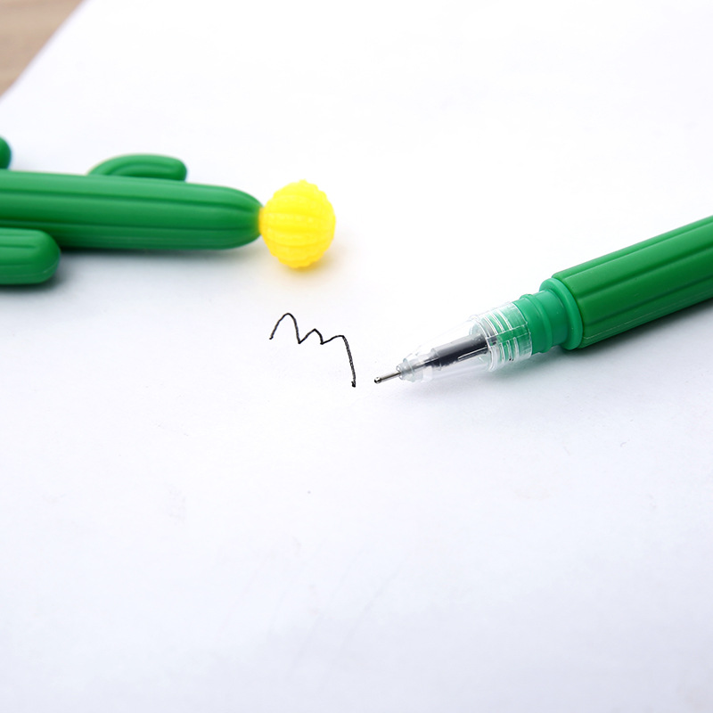 Creative Cactus Gel Pen Plant Black Sign Pen Office Pen Student Stationery detail