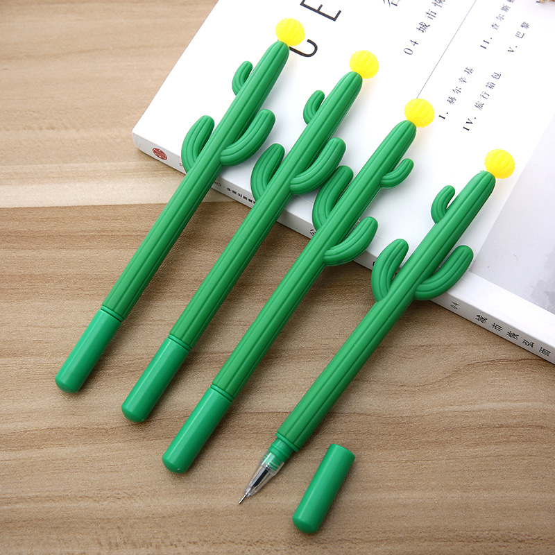 Creative Cactus Gel Pen Plant Black Sign Pen Office Pen Student Stationery detail