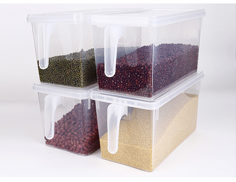 Refrigerator Storage Box Transparent Plastic Kitchen Storage Fruit Egg with Lid Storage Box Refrigerated Refrigerator Storage detail