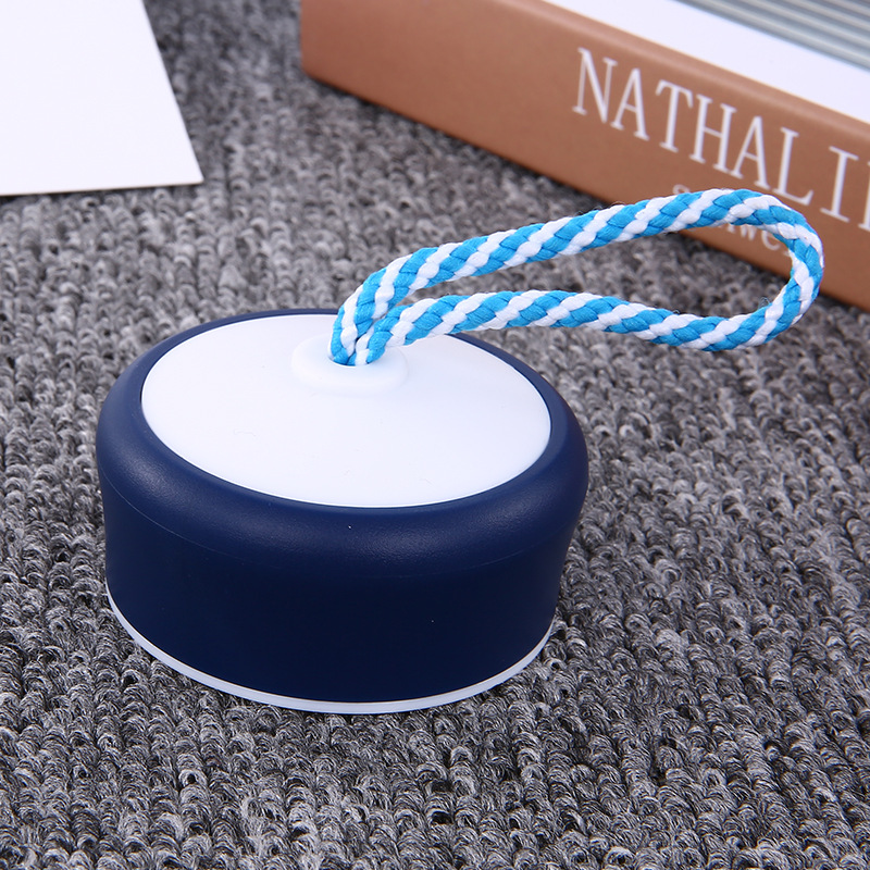Creative and Trendy Gift High Borosilicate Xiaoding Glass Big Belly Simple Leak-proof Portable Water Cup Hanging Rope Cup detail