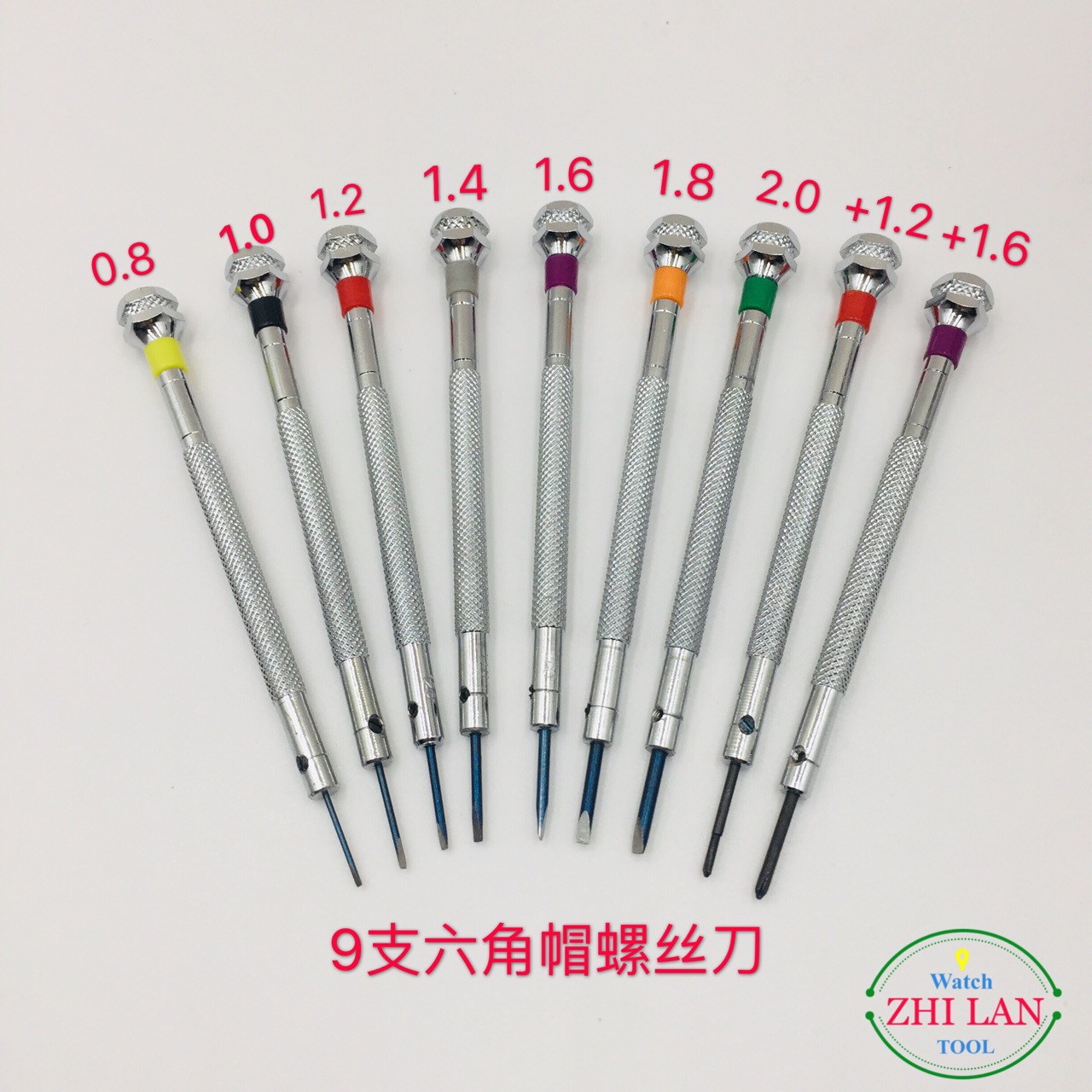 Table repair tool/screwdriver/9 set screwdriver/9 cartridge screwdriver/watch screwdriver/screwdriver detail