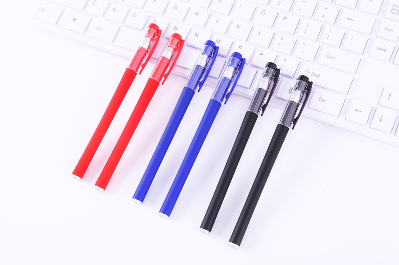 Office supplies 0.5mm gel pen bullet black frosted sign pen examination pen student stationery wholesale detail