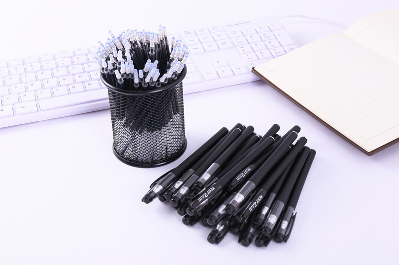 Office supplies 0.5mm gel pen bullet black frosted sign pen examination pen student stationery wholesale detail