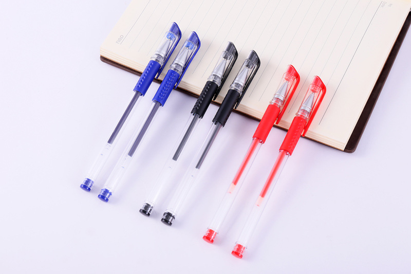 Office Supplies European Standard Gel Pen Plastic Signature Pen Student Black Water-Based Pen 0.5mm Bullet Tip Exam Pen detail