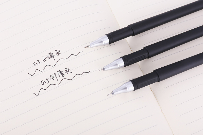 Office supplies 0.5mm gel pen bullet black frosted sign pen examination pen student stationery wholesale detail