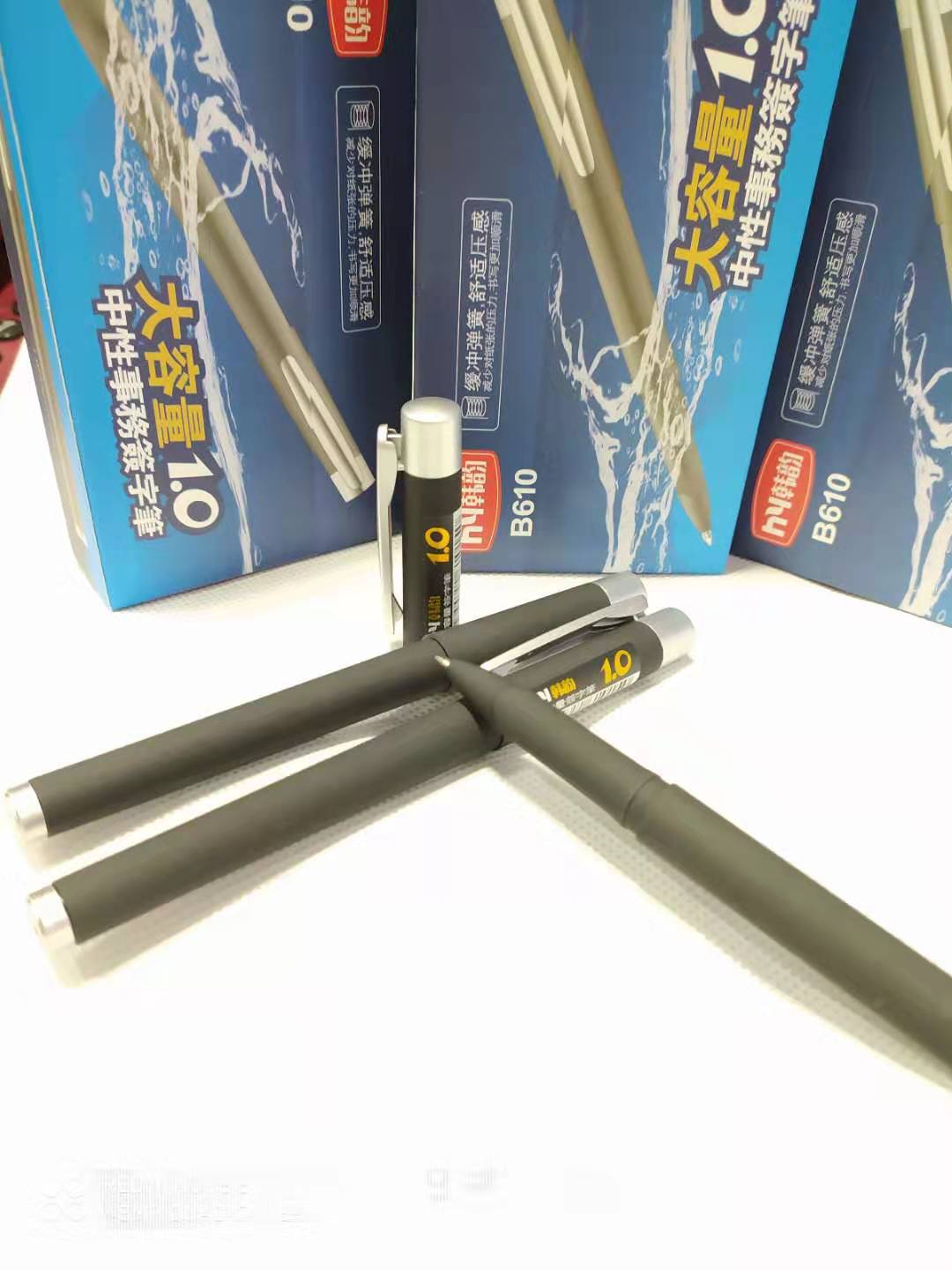Large-Capacity Gel Pen Water-Based Pen 1.0 Signature Pen Water Pen Big Mac Bullet Office Supplies Business Pen detail