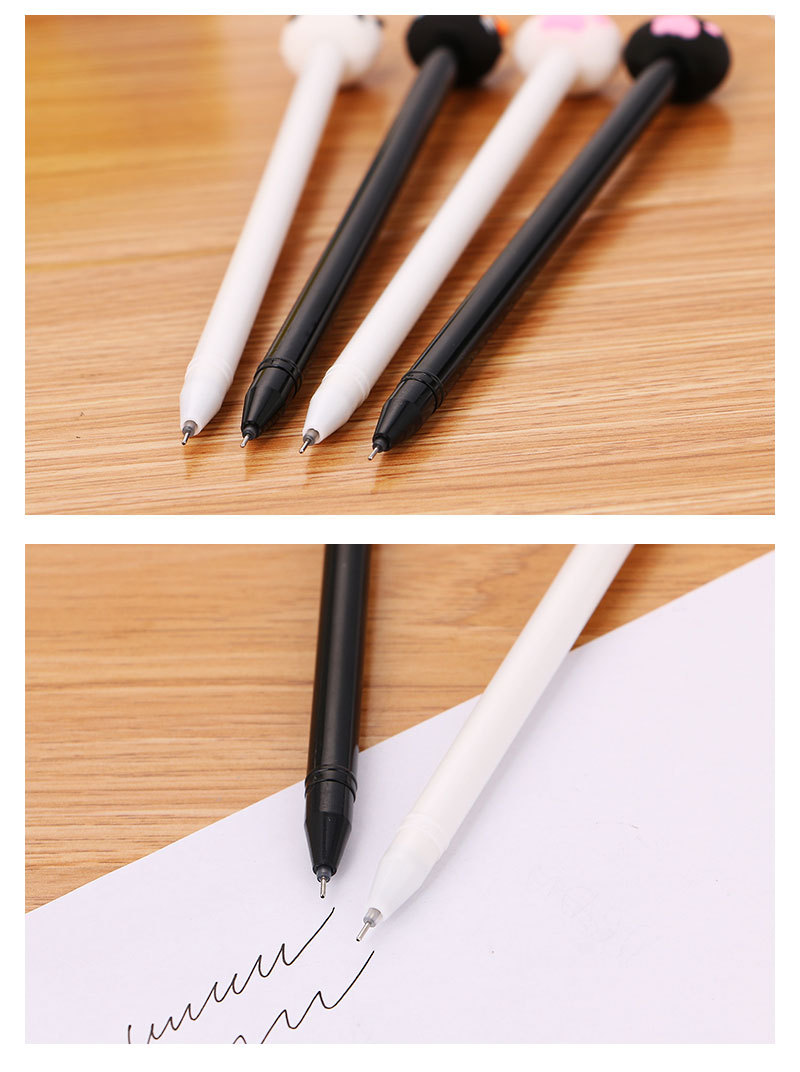 Creative stationery cartoon neutral pen office supplies black sign pen cute student examination pen manufacturers wholesale detail