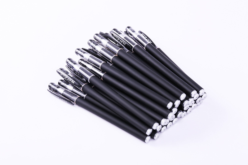 Office supplies 0.5mm gel pen bullet black frosted sign pen examination pen student stationery wholesale detail