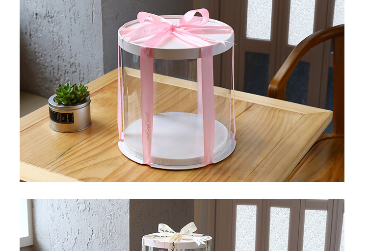 Round Cake Box Packaging Box 4 Inches 6 Inches 8inch 10inch Single Layer Double Layer Birthday Cake Box Popular Packaging Box detail