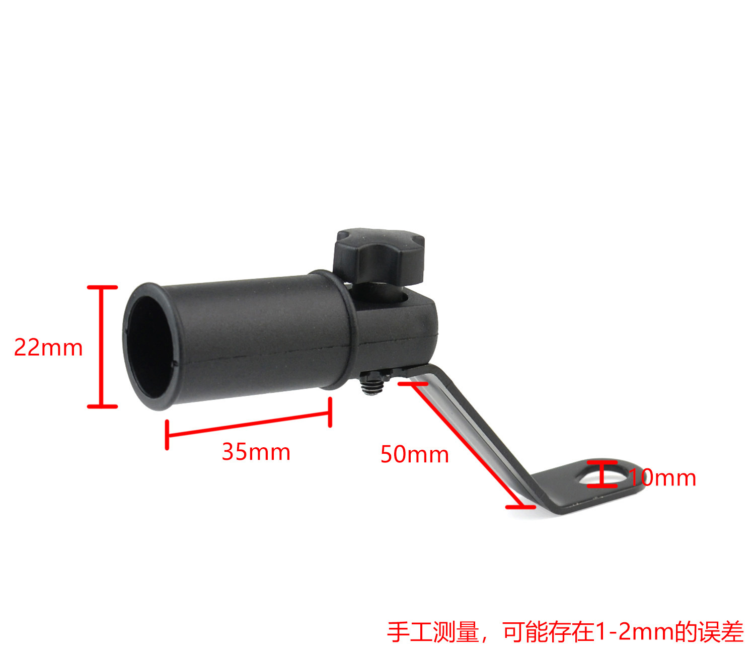 Motorcycle rearview mirror adapter accessories motorcycle mobile phone bracket accessories with handlebar detail
