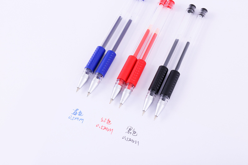 Office Supplies European Standard Gel Pen Plastic Signature Pen Student Black Water-Based Pen 0.5mm Bullet Tip Exam Pen detail