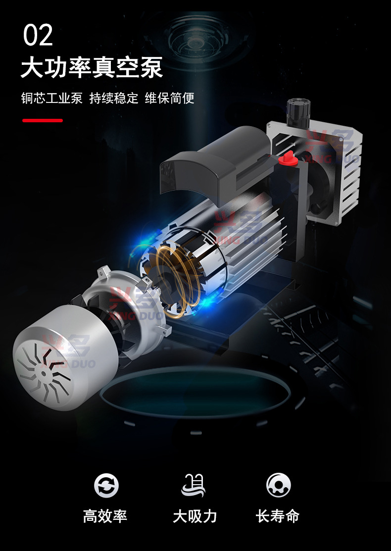 External vacuum packaging machine commercial vacuum sealing machine automatic industrial electronic components clothes inflatable sealing machine detail