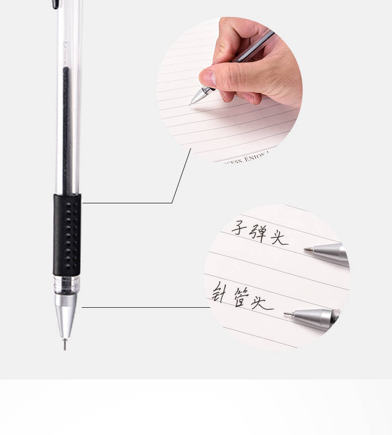 European Standard 0.5mm Bullet Tip Gel Pen Creative Stationery Needle Tip Pen Office Supplies Signature Pen Manufacturer Wholesale detail