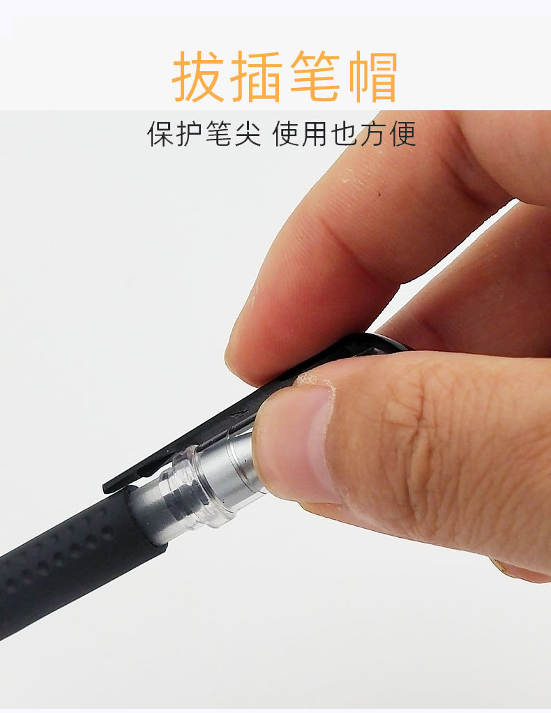 12-Pack European Standard Ballpoint Pens,Carbon Ink Signature Pens,Office Stationery,Water-Based Gel Pens,Black Bullet Tip 0.5mm detail