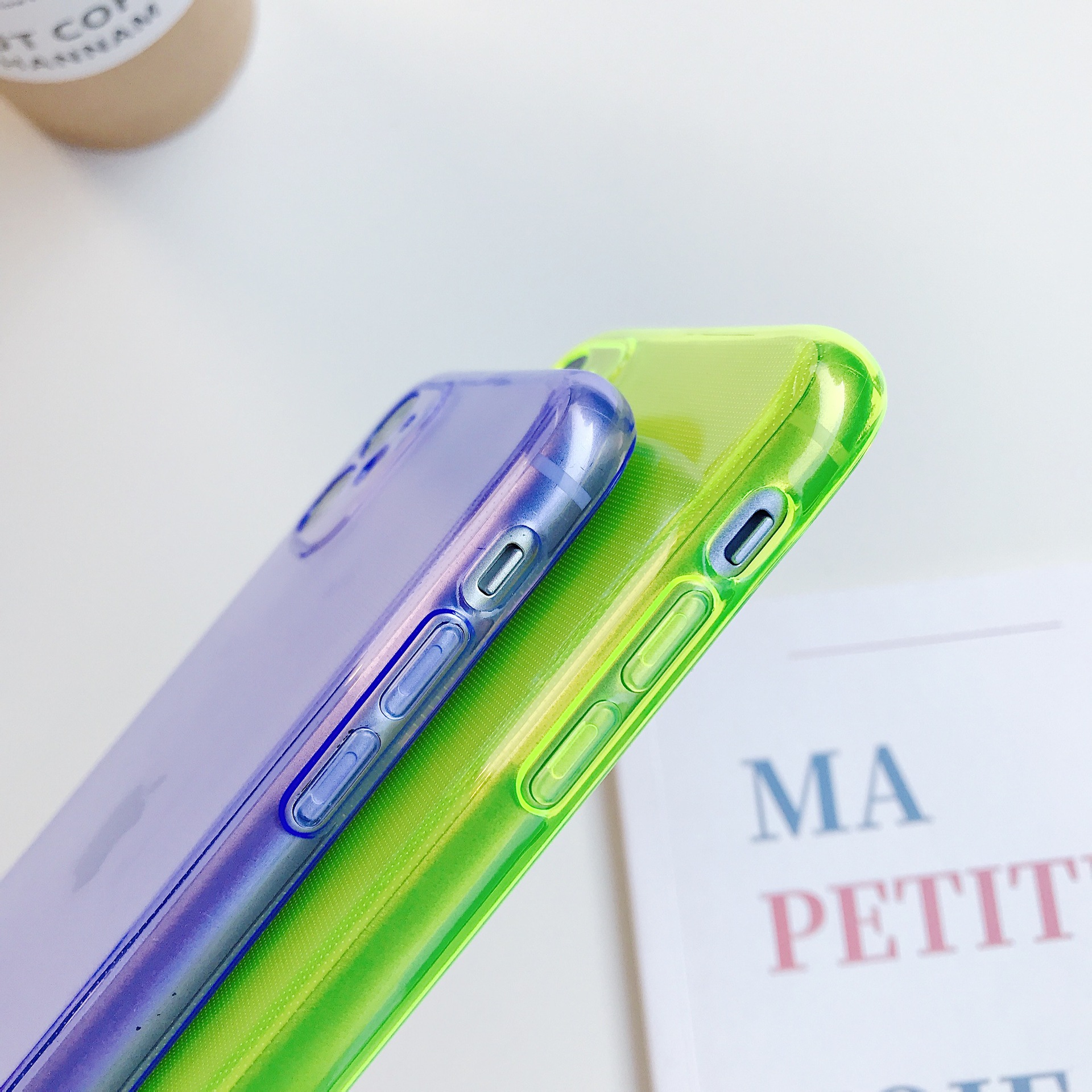 Suitable for Apple Iphone17E/Air/16/15Pro Max/I14 Fluorescent Color Mobile Phone Case Soft Shell Protective Cover detail