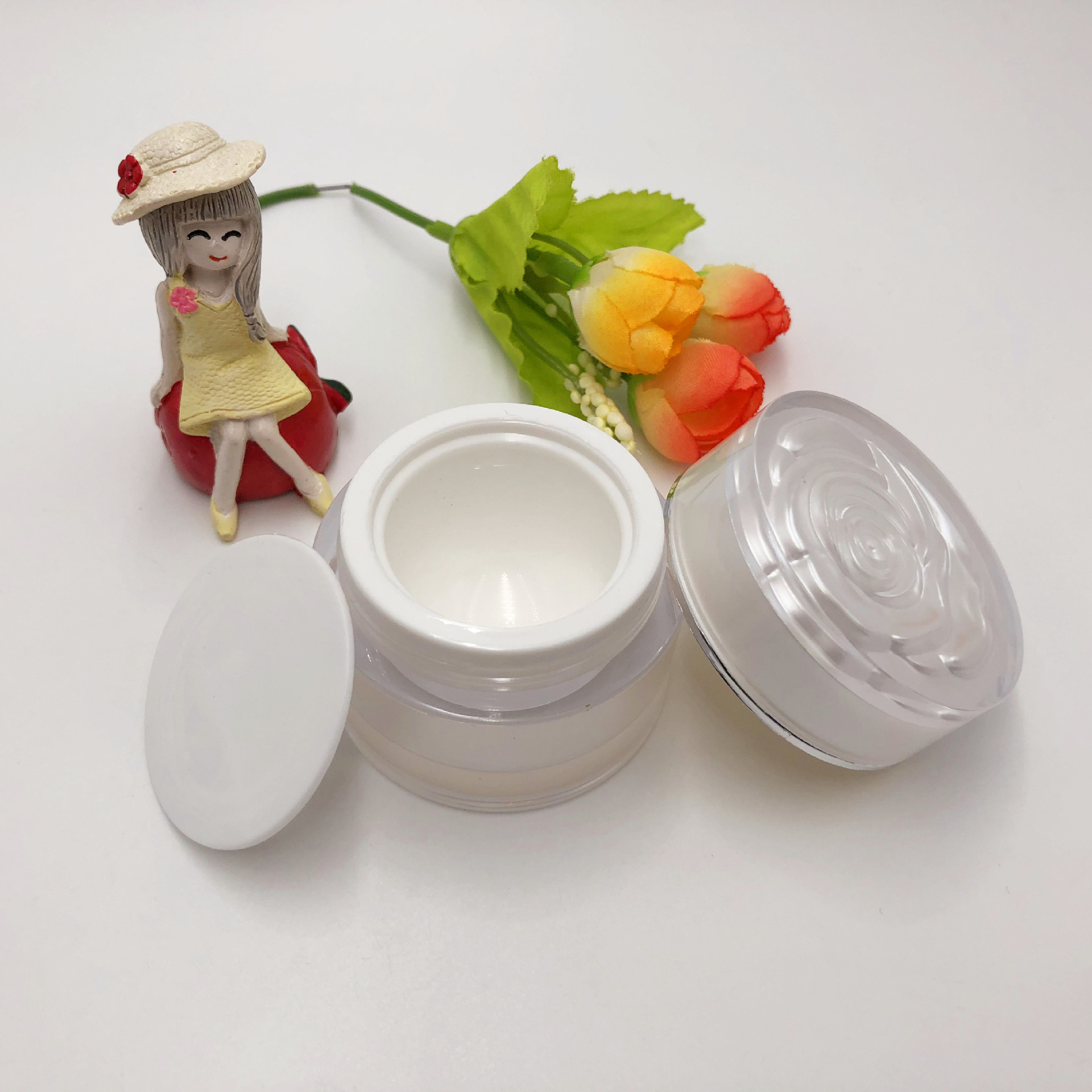 5g10g15g30g20g acrylic Day Cream night cream eye cream cream cream lady Cream Nail Polish glue rose vase detail