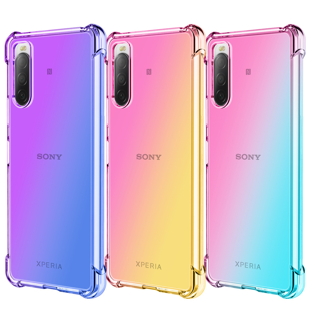 +Sony Xperia10 Vi Mobile Phone Case Xperia1 Viii Anti-Fall Xperia10V Gradient Color Case Suitable for Use