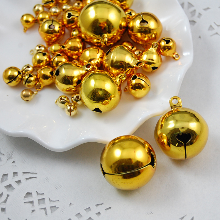 DIY jewelry accessories 6-25MM gold copper bell pet Bell Christmas bell wholesale