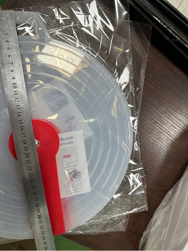 kitchen supplies egg-beating splash-proof cover plastic silicone whipping cream and noodle beater spray-proof isolation splash-proof detail